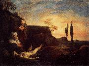 LISS, Johann Adam and Eve Mourning for Abel oil on canvas